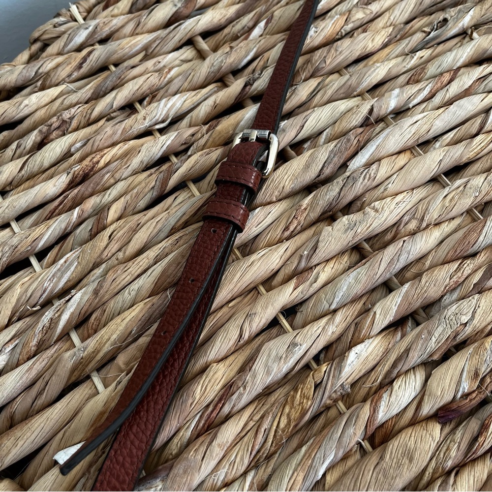 Halogen Rich Brown Leather Crossbody Bag - Picture 8 of 10